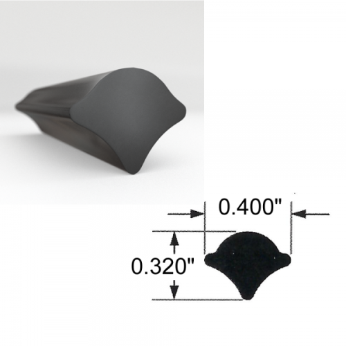 Windshield & Back Glass Lockstrips - Black Lockstrips