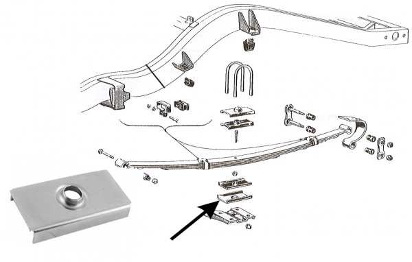 Rubber The Right Way - Rear Leaf Spring Retainer