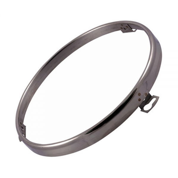 Rubber The Right Way - Headlight Retainer Ring - Chrome - For 7" Bulb