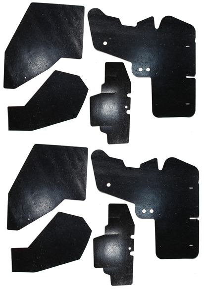 Rubber The Right Way - Splash Apron / A Arm Dust Shield Kit