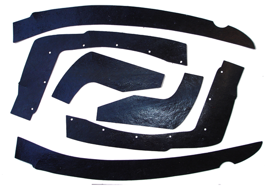 Rubber The Right Way - Front Fender Dust Shield Kit