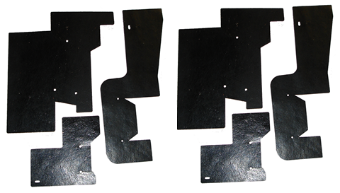 Rubber The Right Way - Splash Apron / A Arm Dust Shield Kit