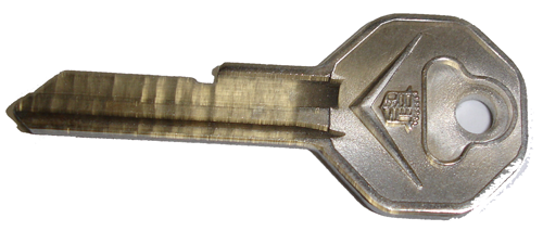 Rubber The Right Way - Key Blank - Ignition / Door - WITH Cadillac Logo