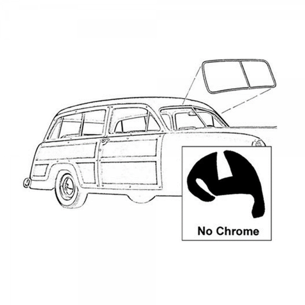 Rubber The Right Way - Windshield Seal - No Groove for Trim