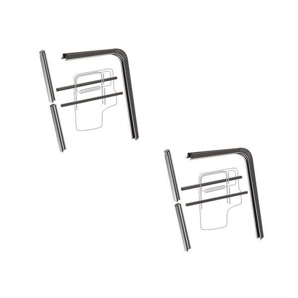 Rubber The Right Way - Window Run, Division Channel & Beltline / Felt kit - 10 Pc.