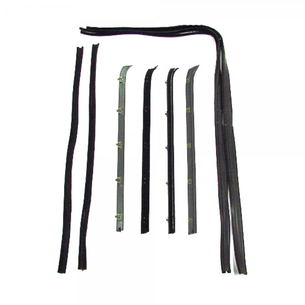 Rubber The Right Way - Deluxe Beltline / Windowfelt  & Window Run Channel Kit - 8 pc.