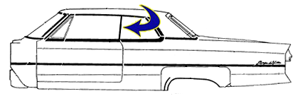 Rubber The Right Way - Rear Door Or Quarter Window Leading Edge Seal