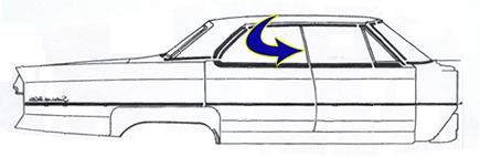 Rubber The Right Way - Rear Door Window Leading Edge Seal
