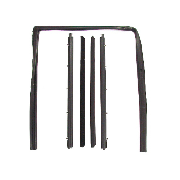 Rubber The Right Way - Window Beltline & Window Run Channel Kit - 6 pc.