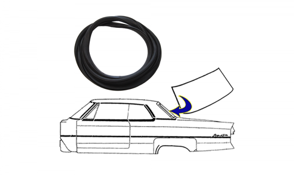 Rubber The Right Way - Back Glass Seal - Includes Lock Strip