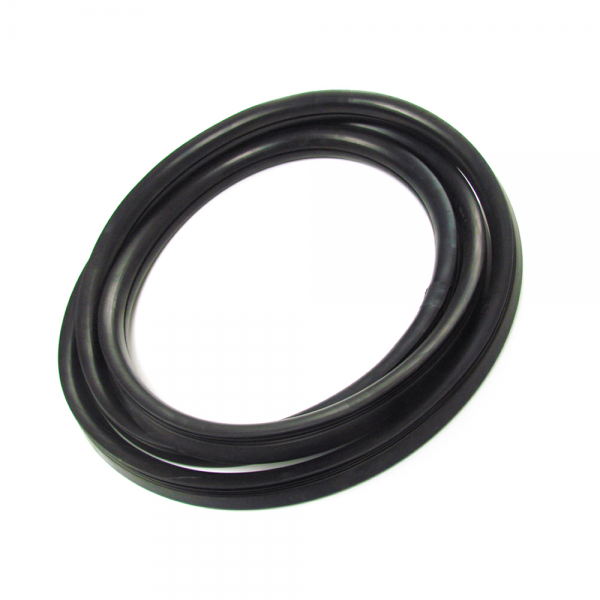 Rubber The Right Way - Rear Window Seal - With Groove For Chrome Lock Strip
