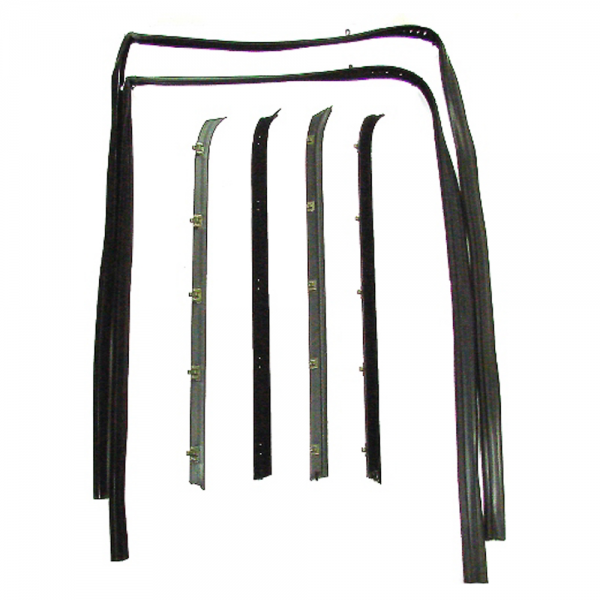 Rubber The Right Way - Window Run Channel & Beltline Kit - Front Door - 6 pc.