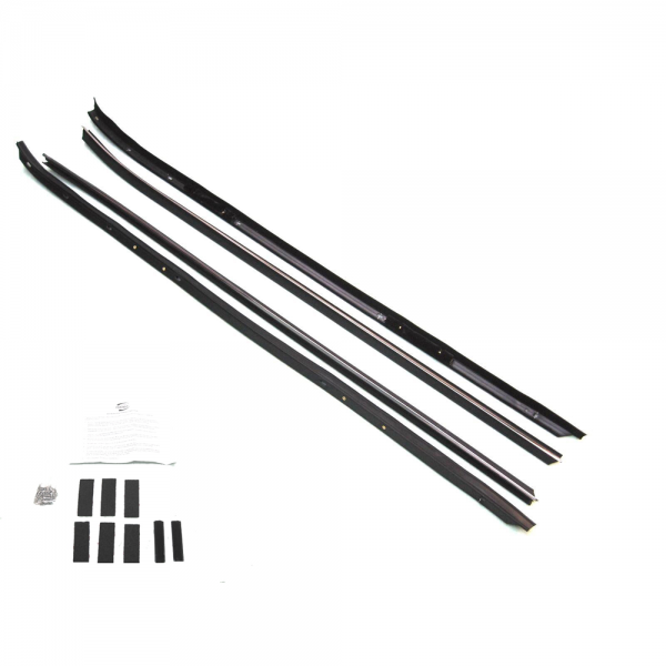 Rubber The Right Way - Beltline Weatherstrip Complete Kit - Also Called Window Sweeps, Felts Or Fuzzies