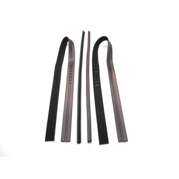 Rubber The Right Way - Door Glass Run Channel Kit - 4 pc. For Top / Back / Front
