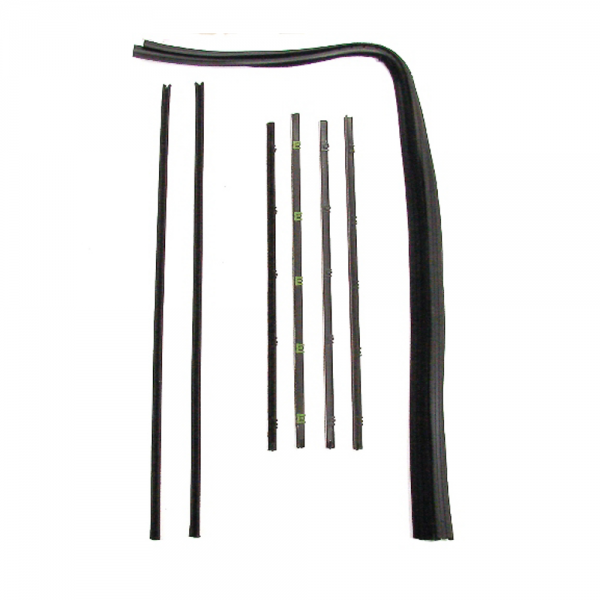 Rubber The Right Way - Deluxe Window Beltline & Channel Kit - Chrome Bead