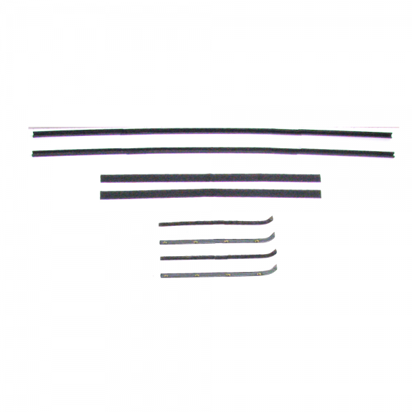 Rubber The Right Way - Deluxe Window Beltline & Channel Kit - For Models With Metal Framed Glass