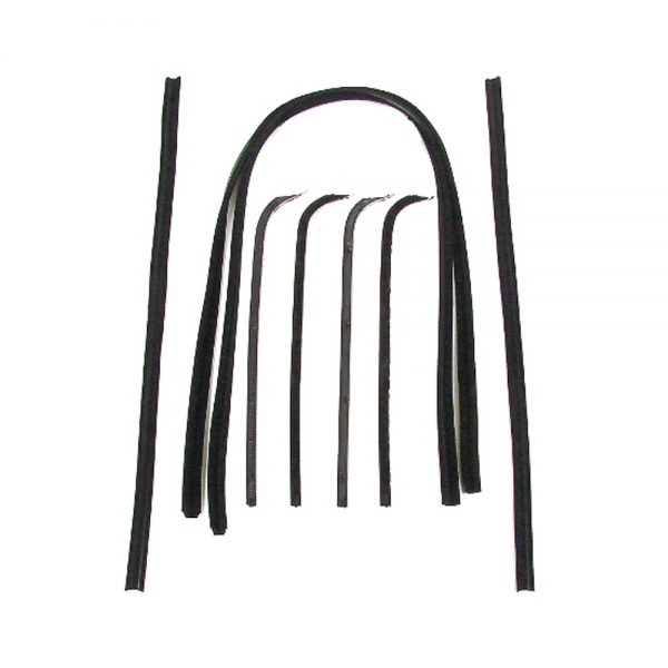 Rubber The Right Way - Deluxe Window Beltline & Channel Kit - Chrome Bead