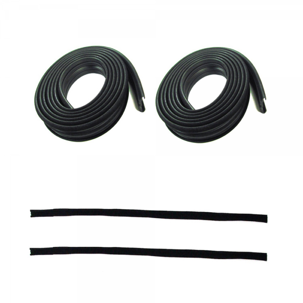 Rubber The Right Way - Door Glass Run Channel Kit - For Front / Top / Back of Door Glass