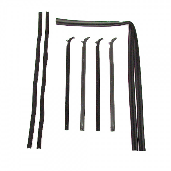 Rubber The Right Way - Deluxe Beltline / Windowfelt  & Window Run Channel Kit - 8 pc.