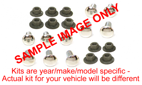 Rubber The Right Way - Bumper Bolt Kit - Front & Rear 18 pc.