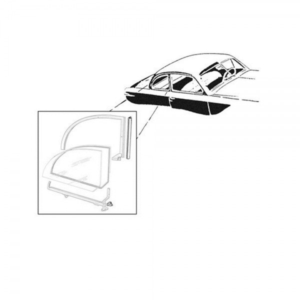 Rubber The Right Way - Quarter Window Leading Edge Seals