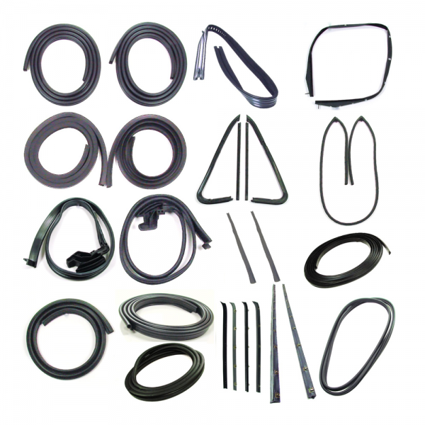 Rubber The Right Way - Master Weatherstrip Kit - Without Chrome Trim