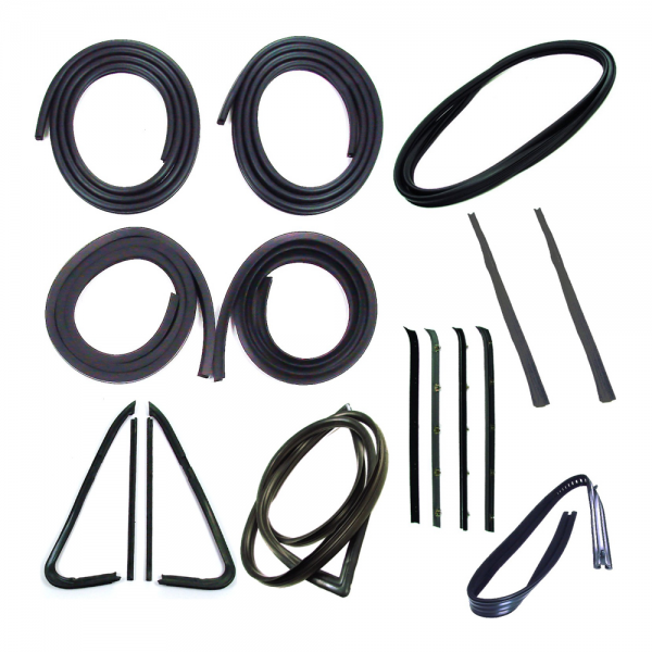 Rubber The Right Way - Master Weatherstrip Kit - Models Without Chrome Windshield Trim