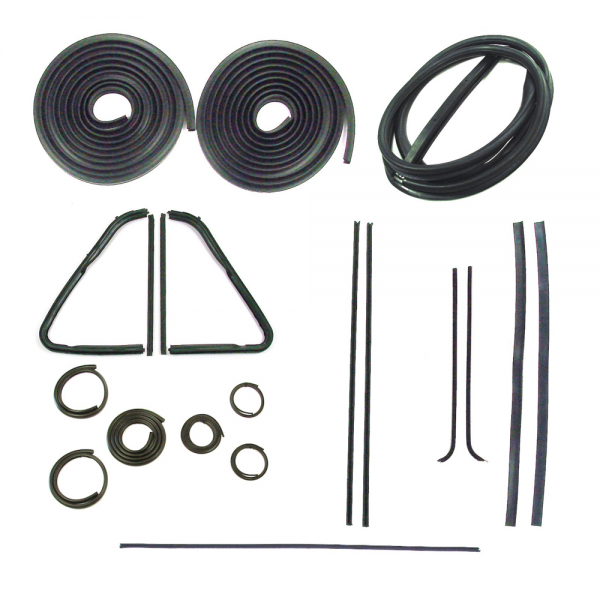 Rubber The Right Way - Master Weatherstrip Kit - Without Chrome Windshield Trim
