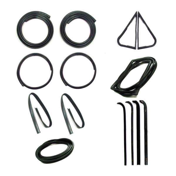 Rubber The Right Way - Master Weatherstrip Kit - Without Chrome Windshield Trim