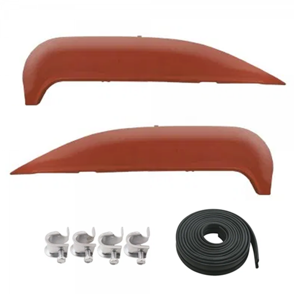 Rubber The Right Way - Fender Skirt Kit - Includes Skirts,  Hardware & Seals