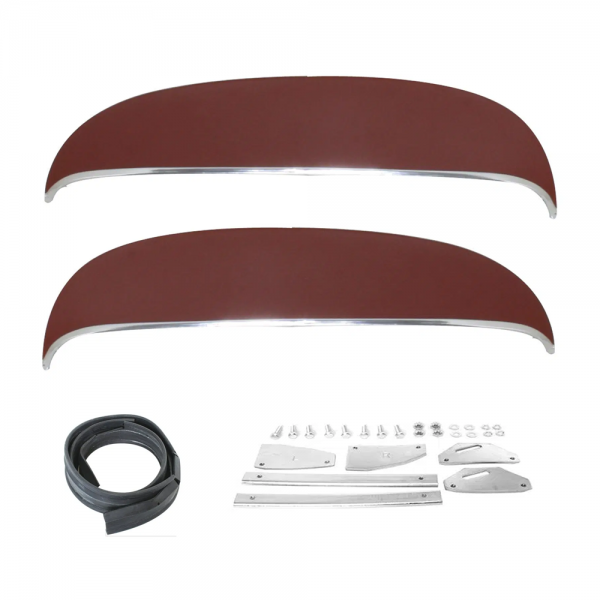 Rubber The Right Way - Fender Skirt Kit - Includes Skirts,  Hardware & Seals