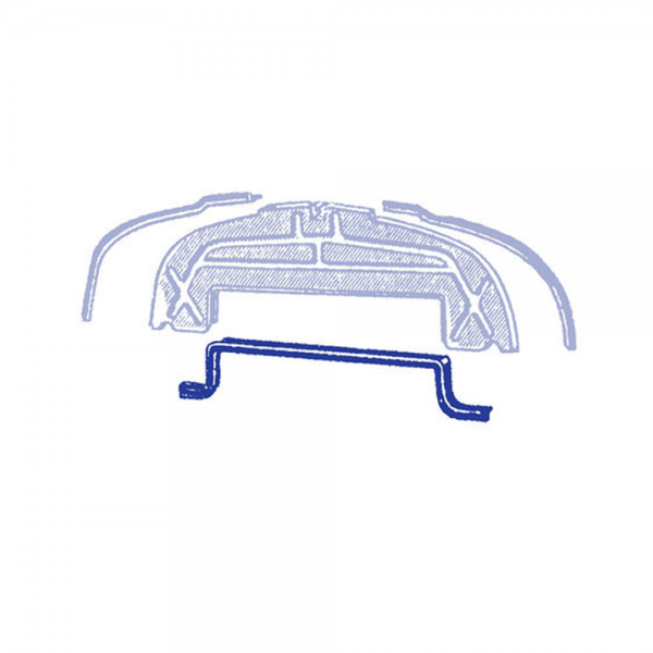 Rubber The Right Way - Radiator Shroud to Hood Seal - Lower