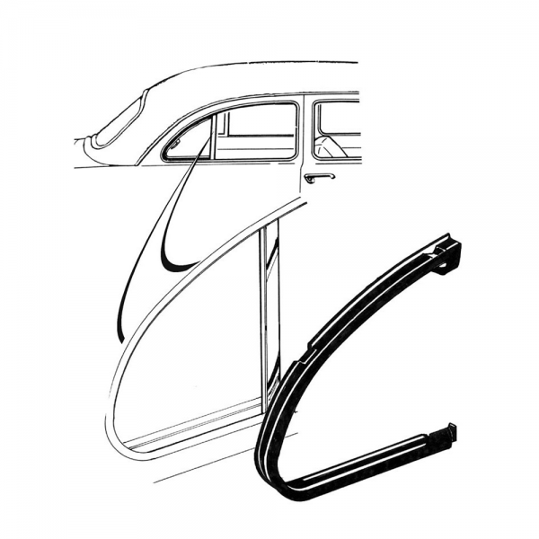 Rubber The Right Way - Vent Window Seal - Rear Door