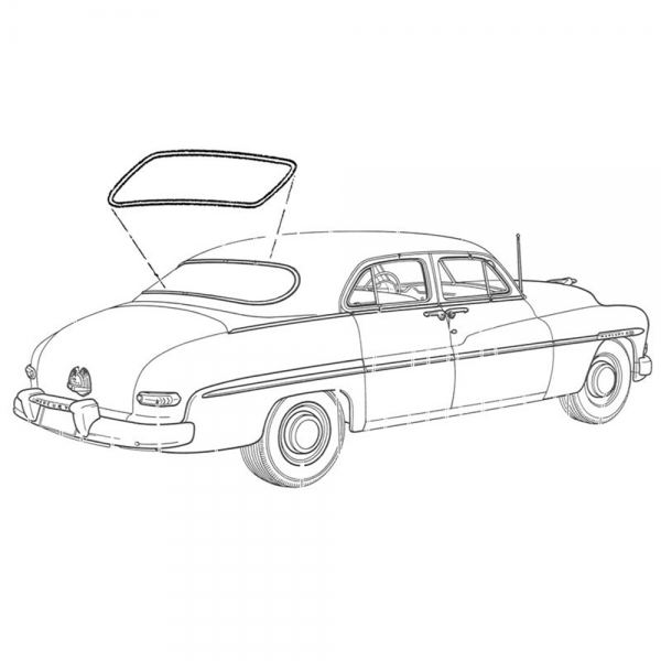 Rubber The Right Way - Back Window Seal - 1 Piece Glass