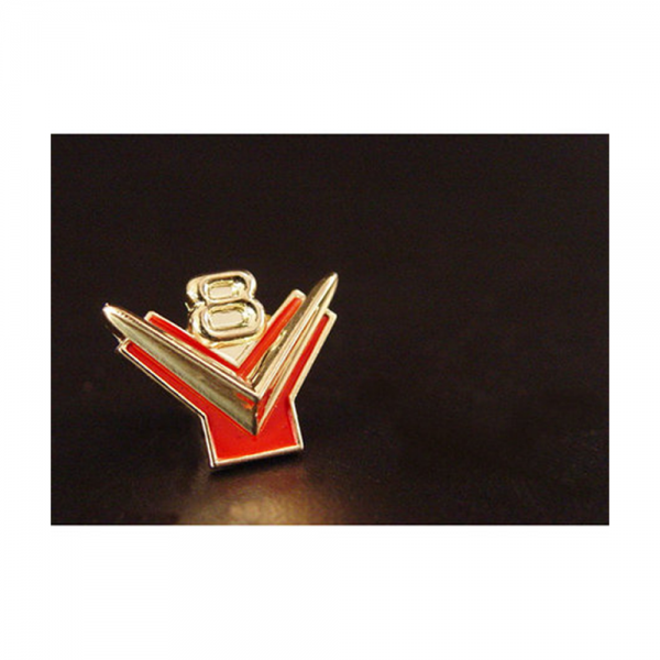 Rubber The Right Way - Glove Box "V8" Door Emblem