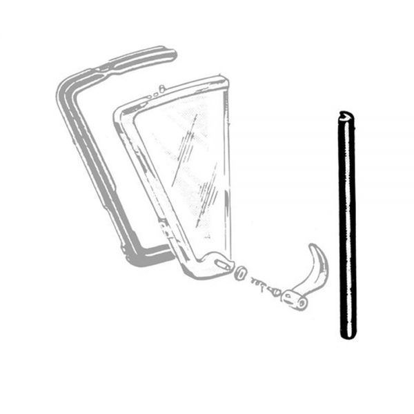 Rubber The Right Way - Back Edge of Vent Window Seal