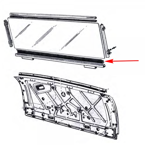 Rubber The Right Way - Tailgate Glass To Lift Channel Seal