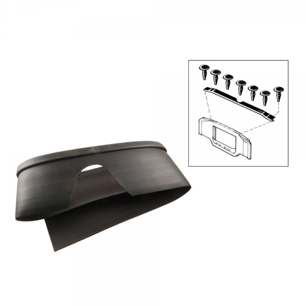 Rubber The Right Way - Radiator Core Support Seal - At Top