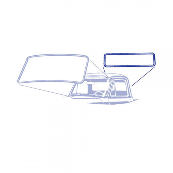 Rubber The Right Way - Back Window Seal - Wrap Around Glass