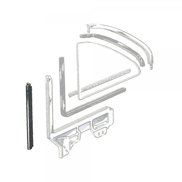 Rubber The Right Way - Quarter Window Leading Edge Seals