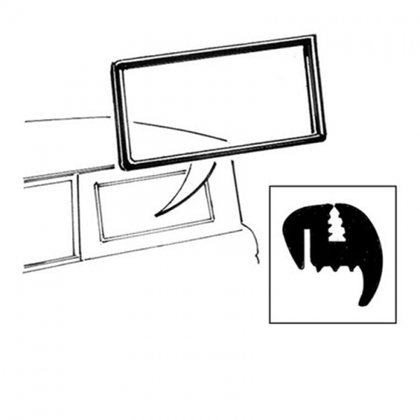 Rubber The Right Way - Shell Side / Quarter Glass Seal / No Trim - RH