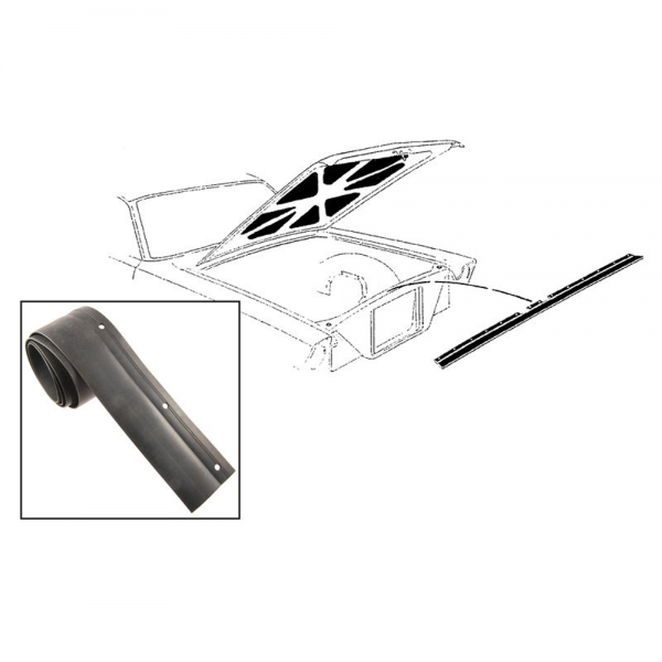 Rubber The Right Way - Radiator Core Support Seal - At Top