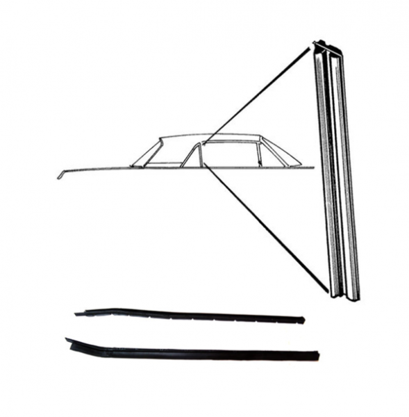 Rubber The Right Way - Rear Quarter Window Leading Edge Seals