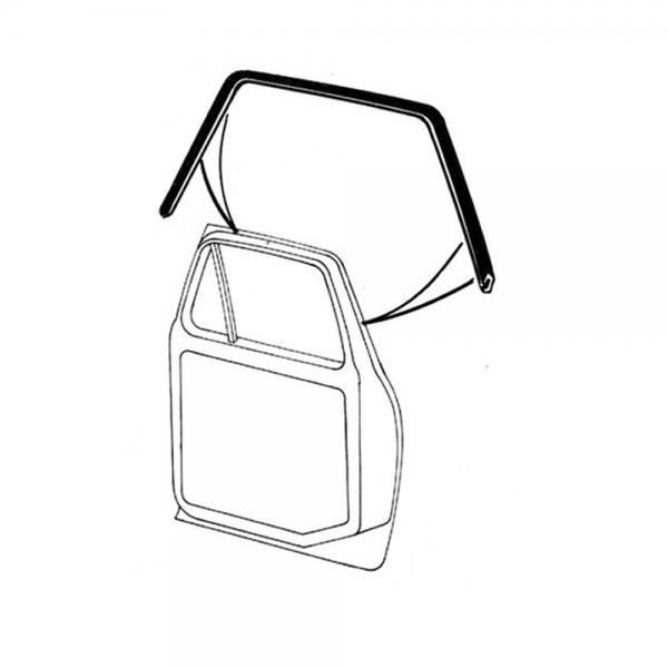 Rubber The Right Way - Door Seal - Upper on Door