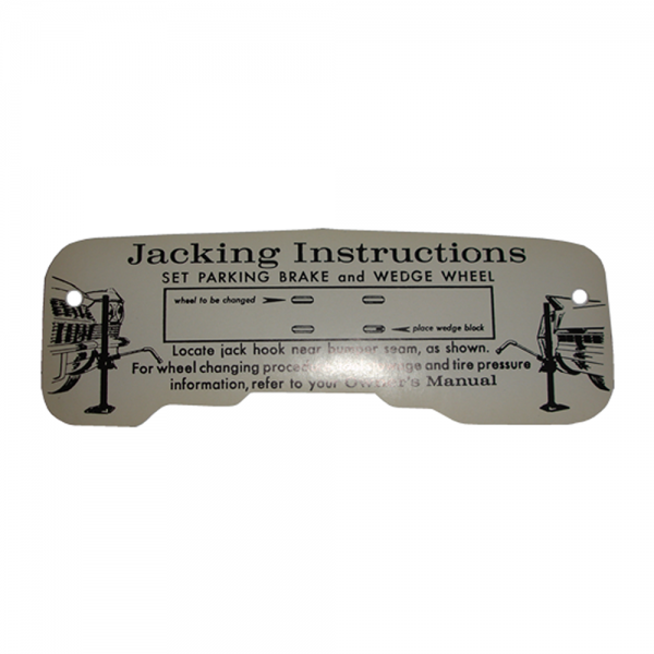 Rubber The Right Way - Jack Instructions Decal - In Trunk