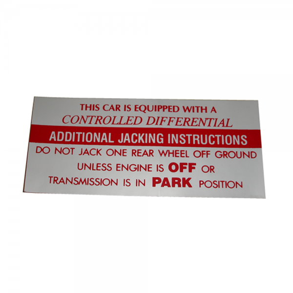 Rubber The Right Way - Controlled Differential Decal - In Trunk