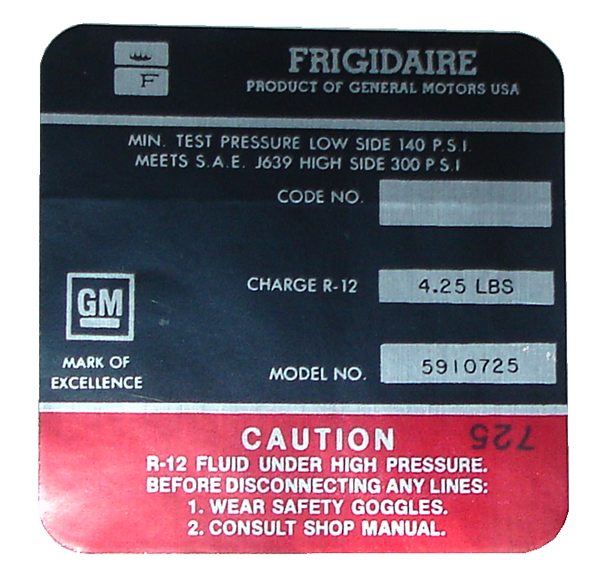 Rubber The Right Way - Air Conditioner Compressor Decal