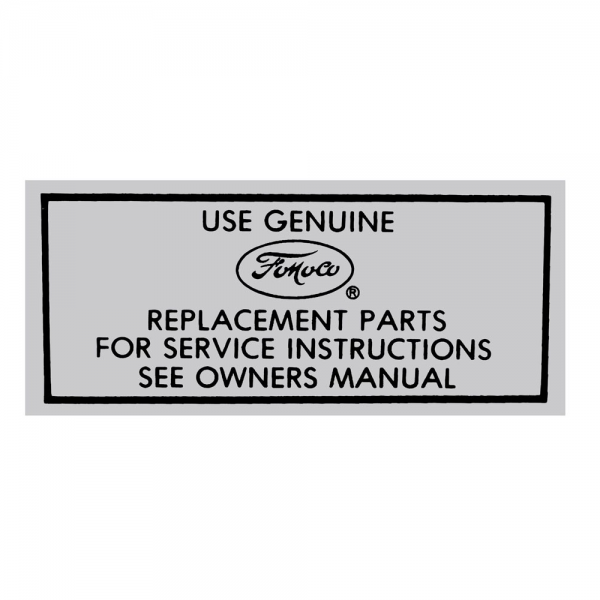 Rubber The Right Way - Air Cleaner Decal