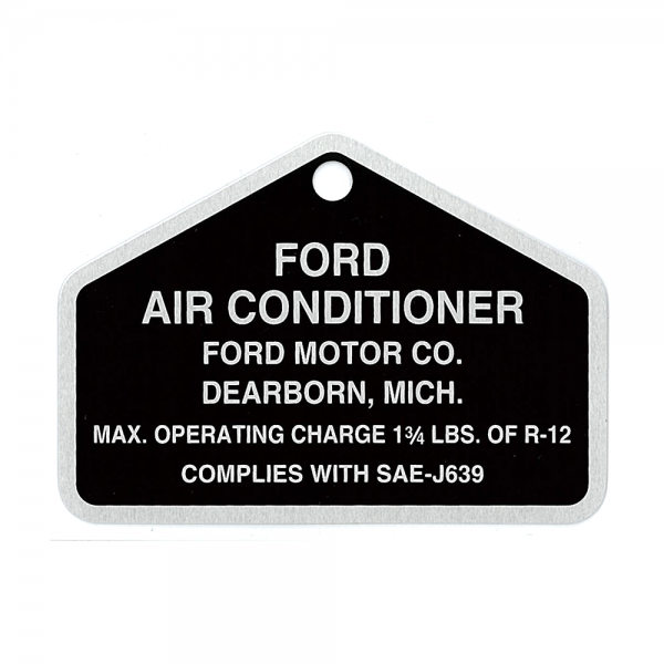 Rubber The Right Way - AC Compressor Aluminum Tag