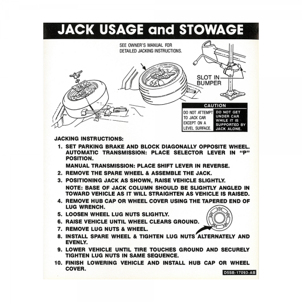 Rubber The Right Way - Jack Instructions Decal